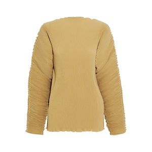 Totême Azores plissé crepe de chine top